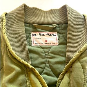 Free people button vest size medium